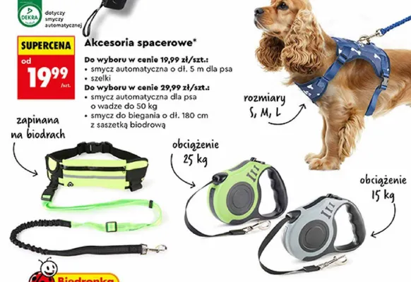 Szelki dla psa Activ'Pet promocja w Biedronka