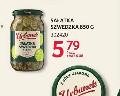 Sałatka szwedzka 850 g Urbanek promocja w Selgros