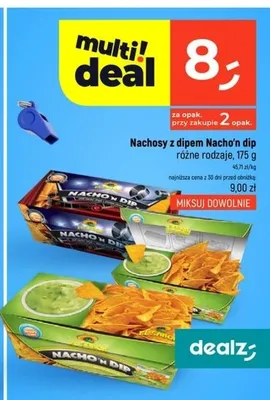 Nachosy z dipem guacamole Nacho'n Dip promocja w Dealz
