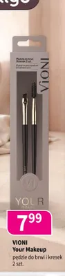 Pędzle do brwi i kresek Vioni Your Makeup 2-pak promocja w Drogerie Polskie