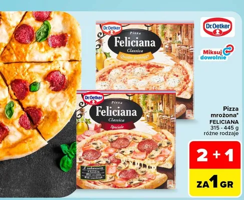 Pizza mrożona Feliciana Quattro Formaggi Dr. Oetker promocja w Carrefour Market
