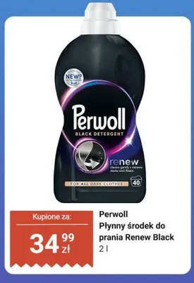 Płynny środek do prania Renew Black Perwoll promocja w Dino