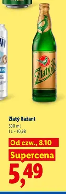 Piwo Zlatý Bažant promocja w Lidl