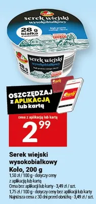 Serek wiejski wysokobiałkowy Koło promocja w Twój Market