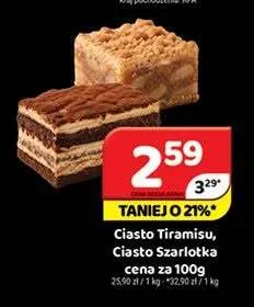 Ciasto Szarlotka promocja w Delfin
