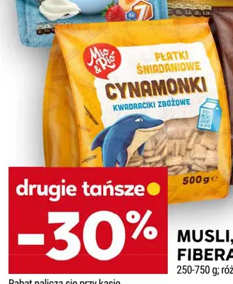 Płatki śniadaniowe Mio & Rio Cynamonki kwadraciki zbożowe promocja w Stokrotka