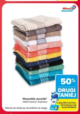 Ręczniki promocja w Carrefour
