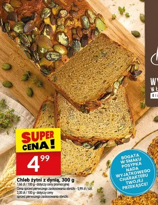 Chleb żytni z dynią Białecki promocja w Twój Market