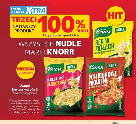 Nudle Cheese Carbonara Knorr promocja w Kaufland