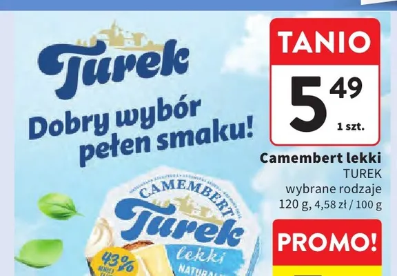 Ser camembert lekki z chili Turek promocja w Intermarche