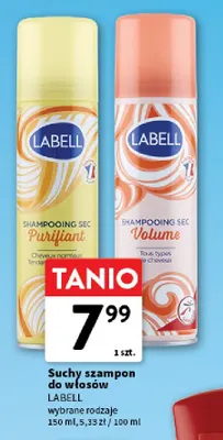Suchy szampon do włosów Purifiant Labell promocja w Intermarche