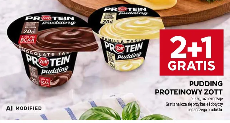Pudding proteinowy Zott waniliowy promocja w Stokrotka