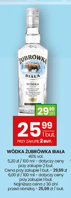 Wódka Żubrówka Biała promocja w Twój Market