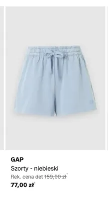 Szorty GAP niebieski promocja w Lounge by Zalando
