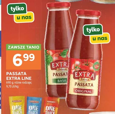 Passata pomidorowa klasyczna Extra Line promocja w Stokrotka
