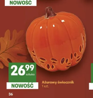 Ażurowy świecznik promocja w Delikatesy Centrum