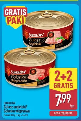 Gulasz angielski Sokołów promocja w Aldi