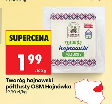 Twaróg hajnowski półtłusty promocja w Biedronka