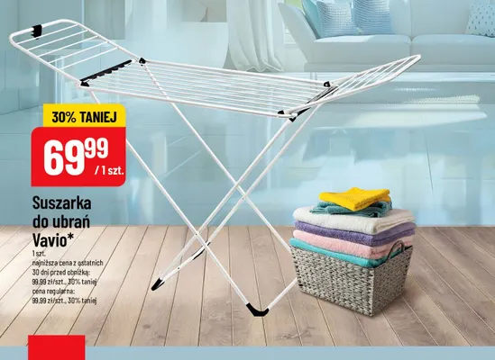 Suszarka do ubrań Vavio promocja w POLOmarket