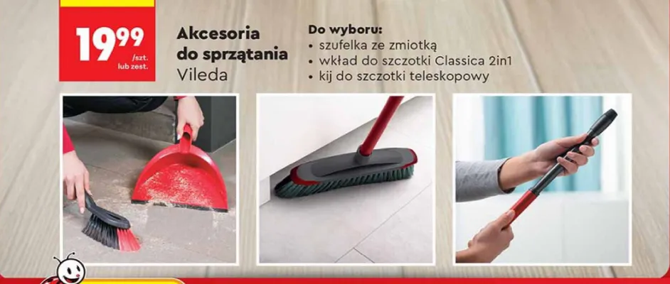 Akcesoria do sprzątania promocja w Biedronka