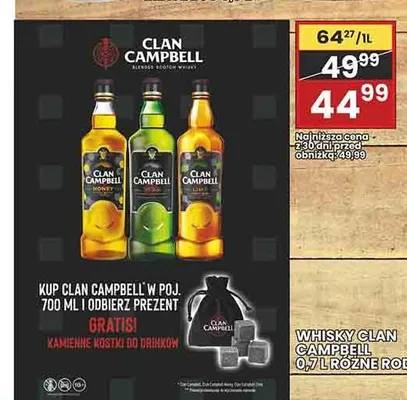 Whisky Clan Campbell Blended Scotch Whisky promocja w Wafelek