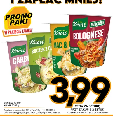 Danie w kubku Knorr Mac & Cheese promocja w Kupiec