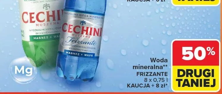 Woda mineralna musująca promocja w Carrefour