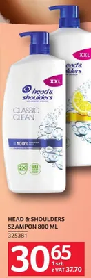 Szampon Head & Shoulders 800 ml promocja w Selgros