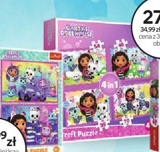 Puzzle Trefl Gabby's Dollhouse 4in1 promocja w Empik
