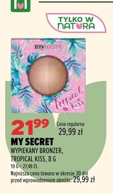 Bronzer wypiekany My Secret Tropical Kiss promocja w Drogerie Natura