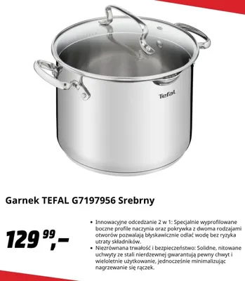 Garnek Tefal G7197956 srebrny promocja w Media Markt
