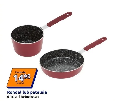 Rondel lub patelnia 16 cm, różne kolory promocja w Action