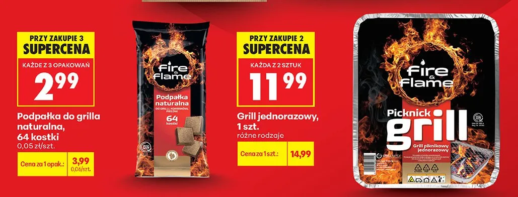 Podpałka do grilla naturalna promocja w Biedronka