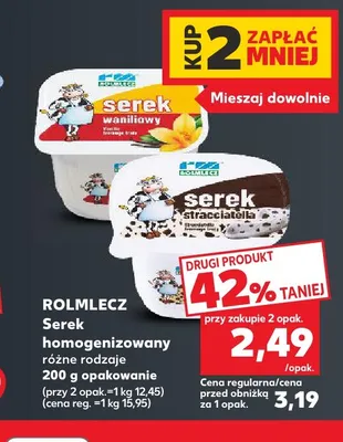 Serek homogenizowany Rolmlecz promocja w Kaufland