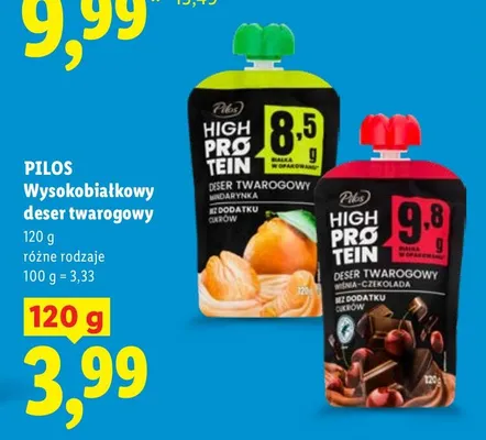 Wysokobiałkowy deser twarogowy promocja w Lidl