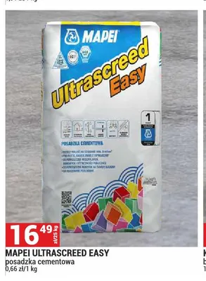 Posadzka cementowa Ultrascreed Easy Mapei promocja w Merkury Market