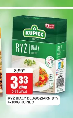 Ryż biały długoziarnisty Kupiec promocja w Bingo