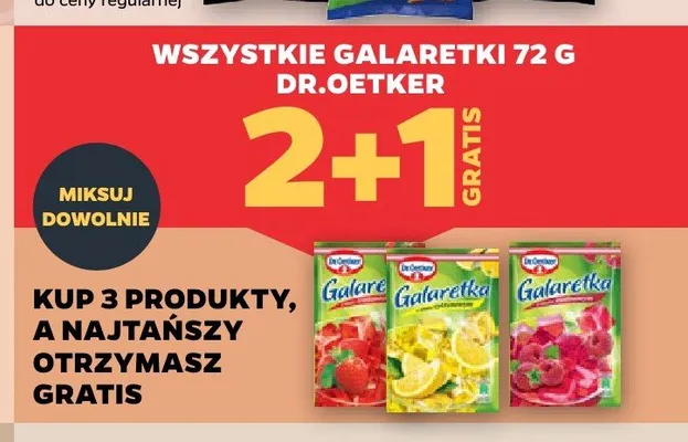 Galaretka o smaku truskawkowym Dr. Oetker promocja w Netto