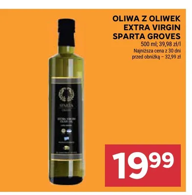 Oliwa z oliwek extra virgin Sparta Groves promocja w Stokrotka
