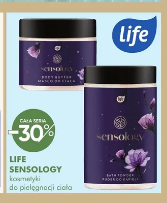 Kosmetyki do pielęgnacji ciała Sensology Life promocja w Super-Pharm
