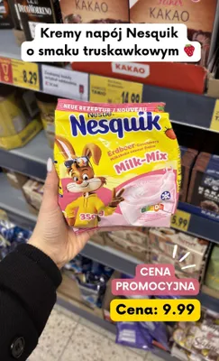 Napój mleczny Milk-Mix o smaku truskawkowym promocja w Kaufland