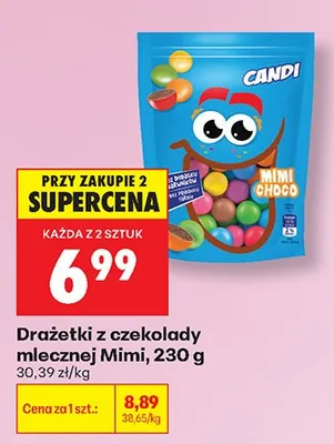 Drażetki z czekolady mlecznej Mimi promocja w Biedronka