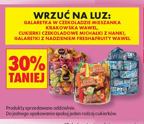 Cukierki czekoladowe Michałki z Hanki promocja w Biedronka