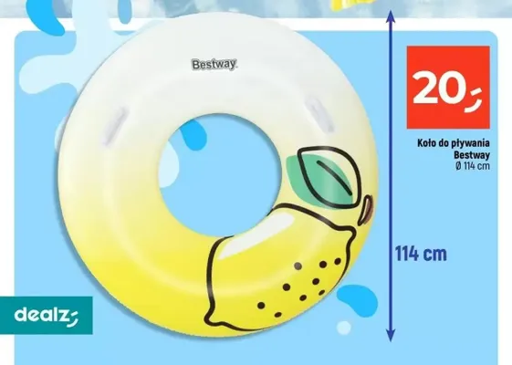 Koło do pływania Bestway promocja w Dealz