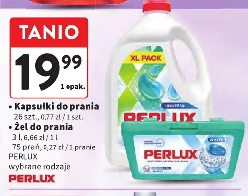 Żel do prania Perlux promocja w Intermarche