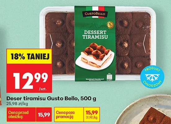 Deser tiramisu promocja w Biedronka