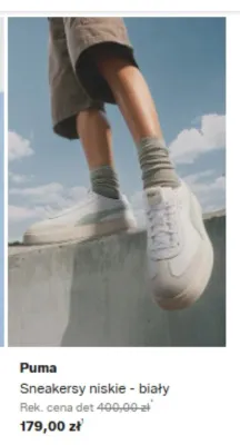Sneakersy niskie Puma białe promocja w Lounge by Zalando