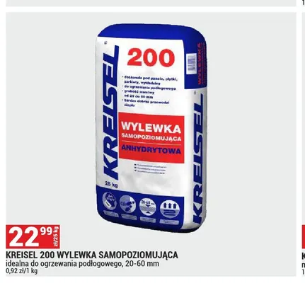 Wylewka samopoziomująca Kreisel 200 promocja w Merkury Market