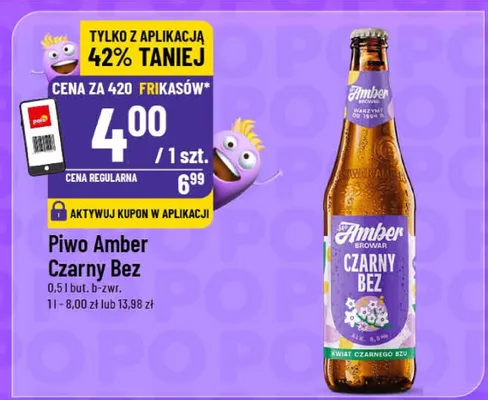 Piwo Amber Czarny Bez promocja w POLOmarket