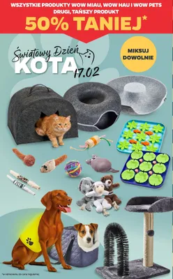 Wszystkie produkty Wow Miau, Wow Hau i Wow Pets DRUGI -50% promocja w Netto